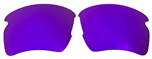 Wetnenss Ersatzgläser für Oakley Flak 2.0 XL OO9188 Polarisiert Dicke 1.5mm Salzprävention Ölfest (Violett)