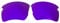 Wetnenss Ersatzgläser für Oakley Flak 2.0 XL OO9188 Polarisiert Dicke 1.5mm Salzprävention Ölfest (Violett)