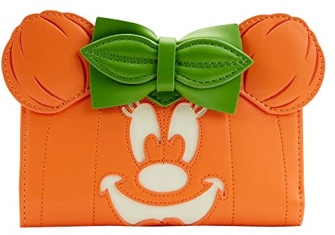 Loungefly - Portefeuille Disney - Glow Face Pumpkin Minnie - 0671803426665
