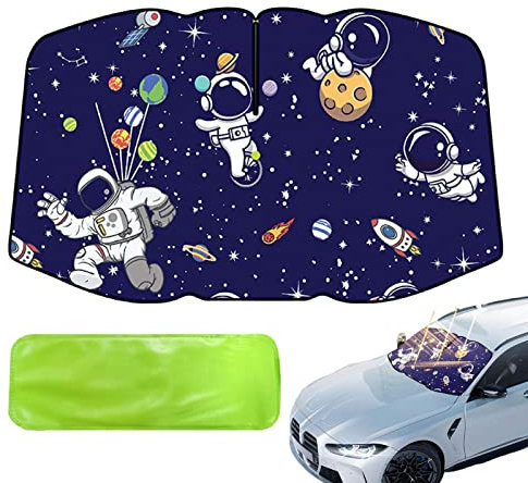 Parabrisas - Paraguas Plegable de Dibujos Animados para Coche Parasol Cubierta UV Bloque Ventana Delantera Coche (protección de Aislamiento térmico) para Parabrisas automático