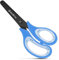 Asdirne Kinderschere, Sicherheitsschere, Bastelschere mit stumpfer Spitze, Edelstahl-Klingen und weichem Griff, ideal für Zuhause und Schule, Blau, 13,5 cm