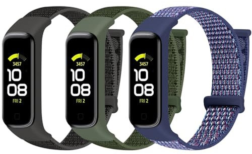 TumpCez Nylon Armband nur kompatibel mit Samsung Galaxy Fit 2 Armband für Herren Damen,Verstellbare Gemütlich Uhrenarmband Sport Ersatzarmband für Samsung Galaxy Fit 2