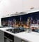 MyMaxxi - Selbstklebende Küchenrückwand Folie ohne Bohren - Motiv Skyline 60cm hoch- Klebefolie Wandbild Küche - Wand-Deko - Stadt bei Nacht Dunkel Lichter Nachthimmel Großstadt 400 x 60cm