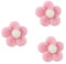 COHEALI 3st Kleine Blumen Zum Basteln Blumen Aus Wollfilz Schaumblumenaufkleber Nadelfilzzubehör Blumenstoff Filzblumen Für Stirnbänder Lila Filzblume Bastelfilz Blumenfilz Mini Haarnadel