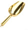Stainless Steel Ice Scoop, 1× Shovel Candy Ice Cube Flour Colorful Spoon Stainless Steel Scoops Buffet Tool for Kitchen, Bar(Gold)