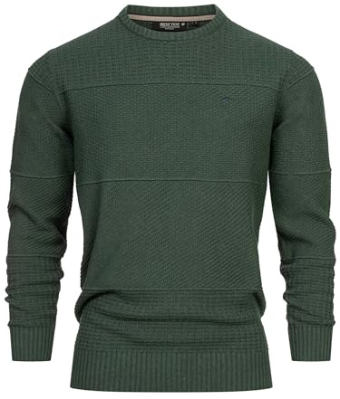 Indicode Herren Injustice Pullover Strickpullover mit Rundhals-Ausschnitt | Klassischer Herrenpullover für business und Alltag, Strickpullover, Troyer, Freizeitpullover, Basic Pullover für Männer