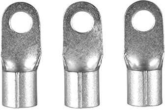 ERKO Ringkabelschuhe Set 10 Stück 16mm² M6 Professionalle kupfer, galvanisch verzinnt, nach DIN 46234, Ohne Isolierung für Mehraderkabel Cu, schützt elektrische Verbindungen