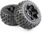 Fvoagaou Reifen- und Rad Naben Set für 1/5 Km Baja 5B Rc Auto Teile - Hinten 170X80