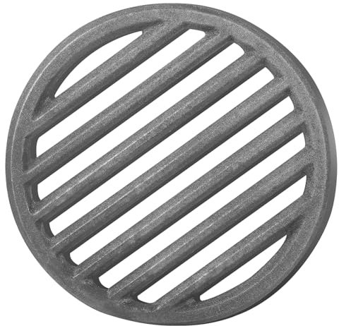 Gisafai 10.5 Inch Round Cast Iron Fire Grate BBQ High Heat Charcoal Plate Fireplace Grate Cast Iron Bottom Fire Grate Grill Charcoal Grate Replacement Parts BBQ Accessories