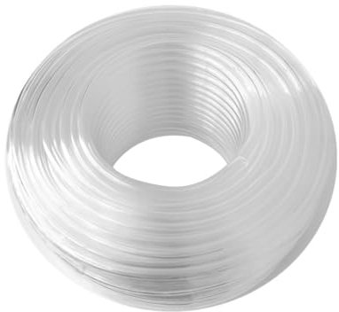 CGEAMDY Transparent Fuel Line, Transparent Hose Vinyl Tubing, Clear PVC Tube Flexible Transparent Hose Vinyl Tubing for Water Air Oil, Oil Hose Tube Fuel Line Aquarium Fish Tank(10mm)