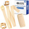 Schrittgurt und Gurtschoner Set für Hochstuhl, 2 Pack, Beige, Gurtriemen kompatibel mit Hauck Alpha Beta, Stokke Tripp Trapp, roba Sit Up, weicher Neopren Bezug, Gurtpolster Schritt Gurt Kinderstuhl