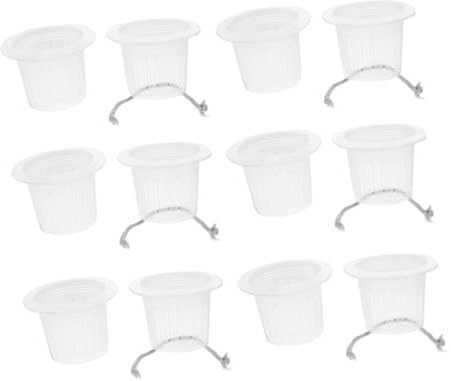 PHENOFICE 1 coppa per piantare piante idroponiche vaso a rete tazza netta vasi idrocoltura vasi per idrocoltura vaso da vivaio pentole per tazze da giardino plastica Transparent