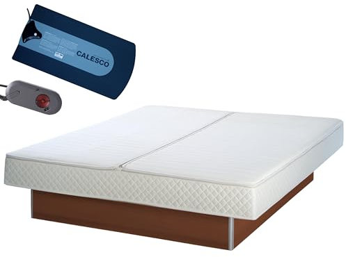 AQUA ROYAL Wasserbett KOMPLETT Bett Set Softside Mono Podest/Sockel 180x200 cm F6 – Wasserbetten Heizung von Calesco oder TBD Carbon Heater – Pflegeset und Befüllschlauch