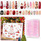 Beauty Advent Calendar 2025, Fake Nail Advent Calendar 2025 with 24PCS Press On Nails and 24PCS Jelly Gel, Christmas Press on Nails for Women Girls