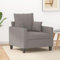 IKAYAA Kleine Couch, Küchensofa, Lounge Sessel, Wohnzimmer Sofa, Kleine Sofa, Sessel Taupe 60 cm Stoff