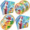 Fuyhiuous 40Pcs Number Blocks Party Supplies include 20 plates, 20 napkins for the Number birthday party decoration