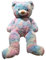 Orso Peluche Grande 120cm Alta Qualità, Rosa Arcobaleno Orsacchiotto Orsetto di Peluche Gigante Morbido Coccoloso Carini, Regalo Pupazzo Gigante per Bambini Ragazze Natale Compleanno