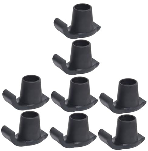 NOLITOY 4 Sätze Rutsch Feste Schlitten Füße Ski Schnee Walker-versorgung Klappbare Gehhilfen Gehhilfe Zubehör Gleiter Kleine Gleiter Für Wanderer Stangen Gleiten Plastik Black 2 Stück * 4