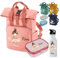 wolga-kreativ Kindergartenrucksack Mädchen personalisiert – Kinderrucksack mit Namen & Ballerina Motiv – Rucksack Sportrucksack Prinzessin Design und Name