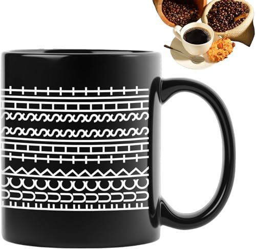 Générique Tasse à Café avec Message Caché Céramique Fabriqué en France - Tasse Humoristique Anti-Stress pour Adultes - Créativité Rigolo Café Pour Collègue Ami 325ML/11OZ (A)