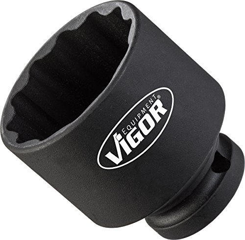 VIGOR Schlagschrauber Steckschlüsseleinsatz, kurz, V4478, 1/2″, SW 36 mm | 1/2 Zoll (12,5 mm) Vierkant hohl, Antrieb 1/2 Zoll (12,5 mm) Vierkant hohl, Abtrieb Außenprofil Doppelsechskant, SW 36 mm