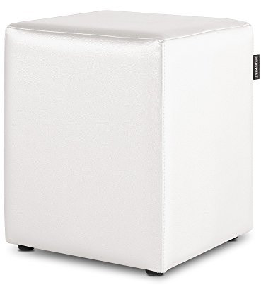 HAPPERS Puff Cubo Salón o Interior Blanco
