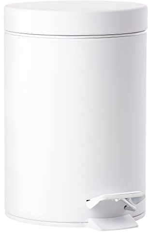 Zone Denmark Pedaleimer Mülleimer Abfalleimer, Solo Serie, 3 l, weiß