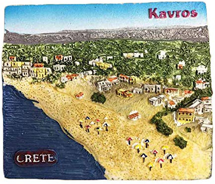 3D-Kühlschrankmagnet, Kreta, Griechenland, Souvenir, Heim- und Küchendekoration, Griechenland-Kühlschrankmagnet