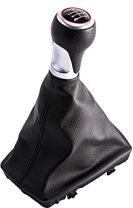 SFONIA Coche Pomo Palanca de Cambios Stick Head Shifter Cubierta de Polvo A3 S3 A4 S4 B8 8K/ A5 8T Q5 8R S-Line (2007-2015) (6 Velocidades)