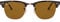 Ray-Ban Unisex Clubmaster Sonnenbrille, Havana, One Size