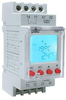 Plikc TRM - Termoregolatore digitale modulare completo di sonda range da -20 a +130°C - Alimentazione 24 - 240Vac/dc