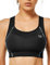 Yvette Damen Sport BH Starker Halt Große Brüste Bra Ringerrücken Bügellos Gepolstert Bustier für Fitness Joggen Yoga, Schwarz,S Große Größen