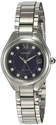 Citizen Eco-Drive Damen-Armbanduhr EW2540-83L mit blauem Zifferblatt aus Edelstahl, Modern Uhr, Uhren