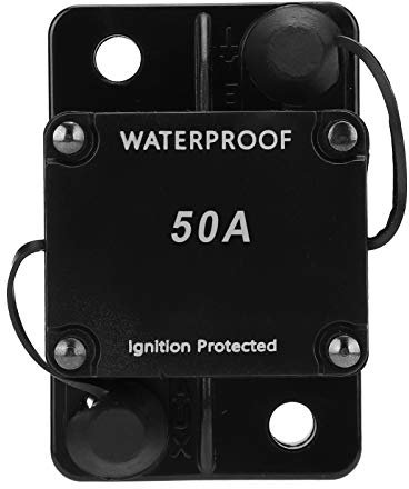 Disjoncteur, Porte-Fusible à Réarmement Automatique, Interrupteur Automatique éTanche DC12-24V HT-608, Avec Protection Contre Les Surintensités(50A)