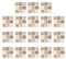 Garneck 18 PCS Mattonelle di Mosaico Adesivo Buccia E Backsplash Piastrelle Smontabile Autoadesivo Decorativo Decalcomanie della Parete per La Cucina Bagno Beige Marrone Chiaro