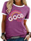 WIEIYM Damen Good Vibes T-Shirt Kurzarm Rundhals Regenbogen T Shirts Sommer Oberteil Frauen Lässig Bluse Sport Tops(Lila,M)