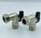 UKDeals direct® 15mm x 1/2 Elbow Isolation Valve Ball o fix Valves 90 Bend Full Bore Black Lever for Flexible Hose Suitable HOT & Cold WRAS Approved Pack of 2