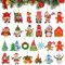 YICHEN DIY Weihnachtsbaumanhänger, 25 Stück Weihnachtsbaum Anhänger Diamond Painting Weihnachts Anhänger, Weihnachten Diamant Malerei Schlüsselbund Weihnachtsbaumschmuck Set, Christbaumschmuck