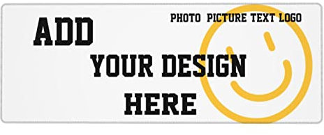 Tapis de souris personnalisé avec photo/image/texte/logo - Bords cousus étendus - Grand tapis de souris
