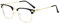 Fullwosing Brille Kurzsichtig mit Minus Dioptrien -1.00 to -6.00 Myopie Sehstärke Kurzsichtig Herren Damen (-2.50, Gold)