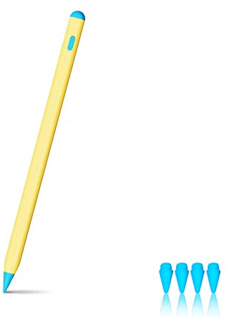 Jaune Stylet Compatible avec Apple Pencil, Stylet pour iPad (2018-2022), Stylet iPad Pencil Compatible avec iPad/iPad Pro/iPad Mini/iPad Air, Palm Rejection, Magnétique, Sensible