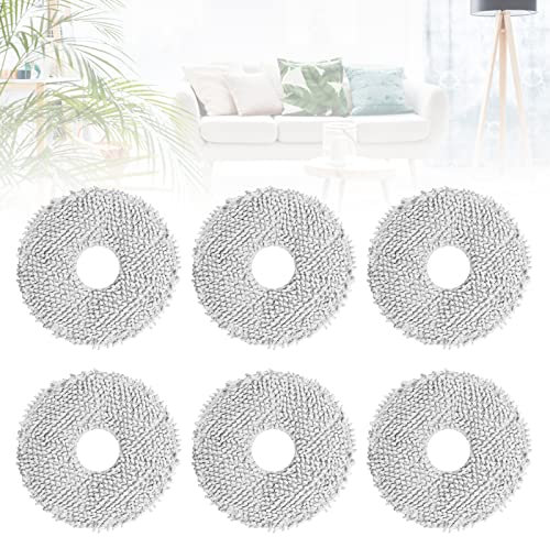 6 Stück Wischpads für Dream l10s Ultra, Waschbares Mop Pads für Dream S10plus/ S10PRO/ X10 Saugroboter, Wischtücher kompatibel mit Roboter Staubsauger L10s Ultra Nasses Wischpad (6 Stück)