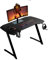 Baroni Home Scrivania Gaming per Computer Ergonomica con Supporto e Gancio Cuffie e Porta Bicchiere, Tavolo da Gioco in MDF e Acciaio, 120x60 cm