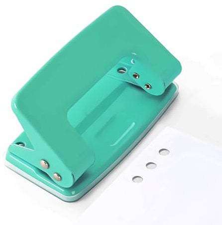 Perforateur 2 Trous - Petit Perforateur Manuel Pour Bureau, éCole, Usage Domestique - Perforation Efficace En Quelques Secondes - Robuste Et Durable