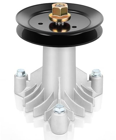 GYZJ Axe de tondeuse à gazon avec poulie pour AYP Husqvarna Craftsman Jonsered Poulan Pro 38 106,7 cm Deck Tracteurs à gazon Mandrin Assemblée Pièce de rechange Numéro de pièce 130794 532130794