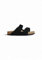 ARIZONA (SUEDE) - Sandalo da donna in pelle BIRKENSTOCK con doppia fascia 38/BLACK-N