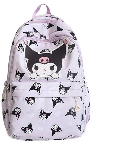 Roffatide Anime Kuromi All Over Print Casual Rucksack Laptop Rucksack Reise Wandern Rucksack