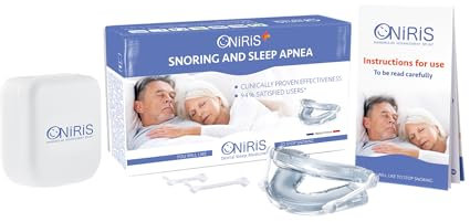 ONIRIS + Orthèse Anti Ronflement - Validé Cliniquement pour l Apnée Du Sommeil - Made in France - Gouttière dentaire - Orthèse d avancée Mandibulaire – Agit sur les causes d’un Mauvais Sommeil.
