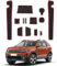 CDEFG Compatible with Dacia Duster 3 III 2024 2025 Rubber Mats Centre Console Non-Slip Mats Duster 3 Non-Slip Rubber Car Mat Duster 2024 Hybrid Accessories (Red)