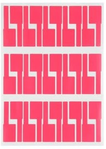 Marcador Cables Etiquetas Adhesivas for Cables de Red A4, Etiquetas Autoadhesivas Impermeables Coloridas for Cables eléctricos, organización de identificación de Cables(Red-5sheet)